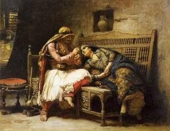 unknow artist Arab or Arabic people and life. Orientalism oil paintings  341 China oil painting art